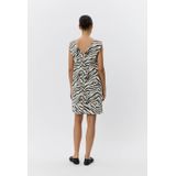 Jerseyjurken - Dierenprint - Katoen - V-hals - Mouwloos - Knielengte