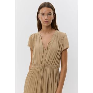 Sofie Schnoor - Woman Jannesw Dress S252306 - Maxi Jurk - Bruin - Polyester