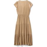 Sofie Schnoor - Woman Jannesw Dress S252306 - Maxi Jurk - Bruin - Polyester