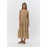 Sofie Schnoor - Woman Jannesw Dress S252306 - Maxi Jurk - Bruin - Polyester