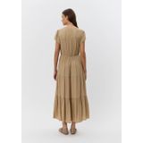 Sofie Schnoor - Woman Jannesw Dress S252306 - Maxi Jurk - Bruin - Polyester