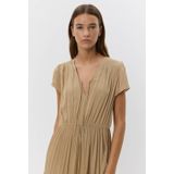 Sofie Schnoor - Woman Jannesw Dress S252306 - Maxi Jurk - Bruin - Polyester