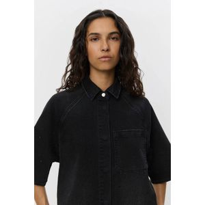 Sofie Schnoor - Denim Jurk - Zwart - Met Glitter