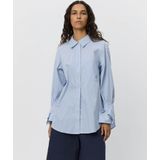 Sofie Schnoor - Abby - Blouse - Gestreept Blauw - Traditionele Kraag