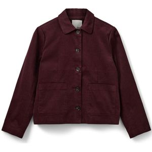 Sofie Schnoor - Spijkerjas - Donkerrood - Dames - Lange Mouwen