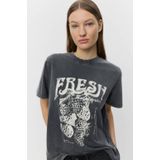 Sofie Schnoor - Zenasw T-Shirt - Zwart - Dames - Katoen