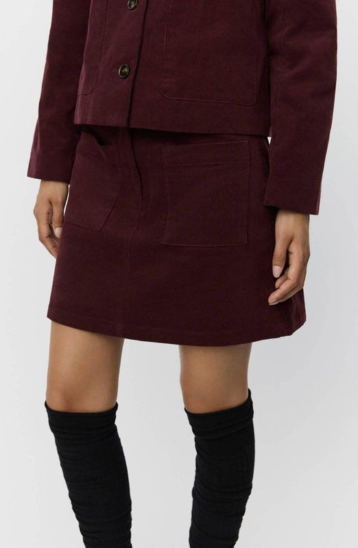 Sofie Schnoor - Spijkerrok - Donkerrood - Kort Model