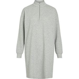 VILA - VISANDY - Jurk - Grijs - Korte Lengte - Sweatstof