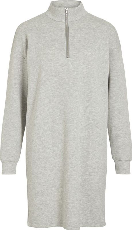VILA - VISANDY - Jurk - Grijs - Korte Lengte - Sweatstof