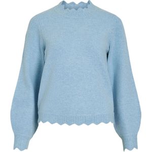 VILA - VINIKOLINA - Gebreide Trui - Lichtblauw