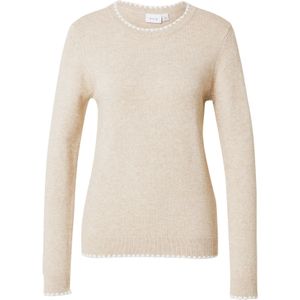 Gebreide Top - Ronde Hals - Lange Mouwen - Jacquard Detail - Viscose Polyester Nylon