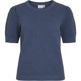 Katoen - Gebreid Topje - Zwart - 50% Katoen 50% Biologisch Katoen