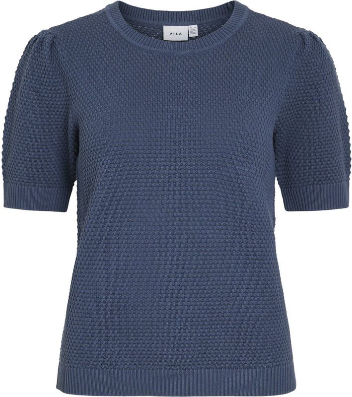 Katoen - Gebreid Topje - Zwart - 50% Katoen 50% Biologisch Katoen