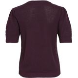 Gebreide Top - Ronde Hals - Lange Mouwen - Katoen - Zwart