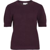 Gebreide Top - Ronde Hals - Lange Mouwen - Katoen - Zwart