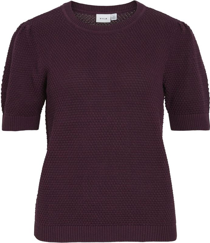 Gebreide Top - Ronde Hals - Lange Mouwen - Katoen - Zwart