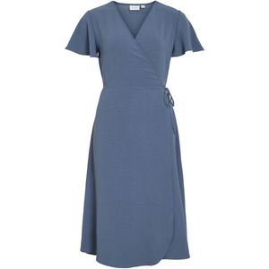 Vilovie S/S Wrap Midi Dress - Noos, vintage indigo, 42