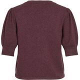 Vila - Regular Fit Trui - Dark Melange - Viscose Polyester Nylon