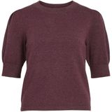 Vila - Regular Fit Trui - Dark Melange - Viscose Polyester Nylon