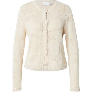 VILA - VIEILEEN - Gebreid Vest - Ecru