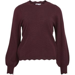 Vila - Viemi O-neck Knit Top - T-shirt - Vijg - Dames