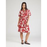 OBJECT - Blousejurk - Crème / Donkerrood - OBJJacira