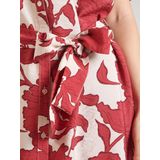 OBJECT - Blousejurk - Crème / Donkerrood - OBJJacira