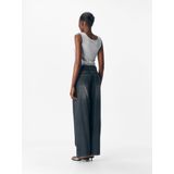 Object - Objrosie Mw Wide Jeans - Medium Grey Denim - Dames