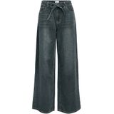 Object - Objrosie Mw Wide Jeans - Medium Grey Denim - Dames
