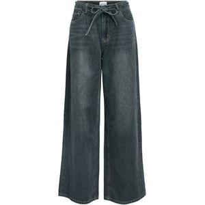 Object - Objrosie Mw Wide Jeans - Medium Grey Denim - Dames