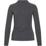 Vila - Viattica - Poloshirt - Grijs - Lange Mouwen