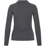 Vila - Viattica - Poloshirt - Grijs - Lange Mouwen