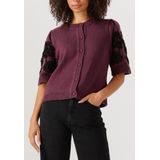 Object - Objjane 2/4 RE Knit - Gebreide Cardigan - Rood - Dames