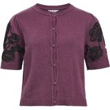 Object - Objjane 2/4 RE Knit - Gebreide Cardigan - Rood - Dames