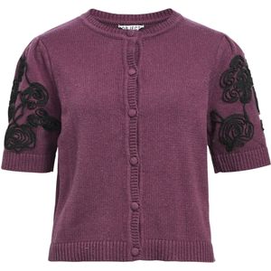 Object - Objjane 2/4 RE Knit - Gebreide Cardigan - Rood - Dames