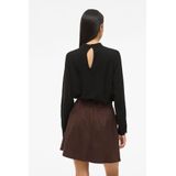 VILA - Blouse - Zwart - Wijde Blouse - Lange Mouw