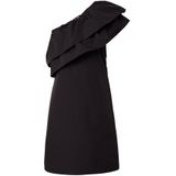 OBJECT - OBJMIRA - Jurk - Zwart - Mouwloos - Katoen - Volant Detail