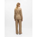 Object - Objbea Re Blazer - Tannin/Black Melange - Dames Blazer