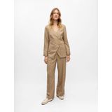 Object - Objbea Re Blazer - Tannin/Black Melange - Dames Blazer