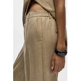 Object - Objbea Lisa Wide Pants - Tannin/black Melange - Damesbroek