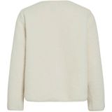 VILA - VIADA - Vest - Ecru - Rechtvallend Model - Lange Mouwen