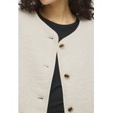 VILA - VIADA - Vest - Ecru - Rechtvallend Model - Lange Mouwen