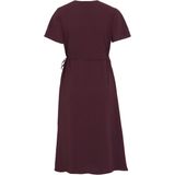 Vila - VILOVIE - Wikkeljurk - Fig - Midi Dress - Korte Mouwen