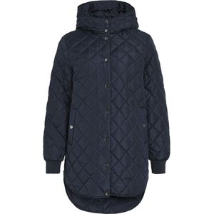 VILA - Tussenmantel - Navy - Gewatteerde Jas - Met Capuchon