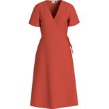 Vila - Lovie Wrap - Midi-jurk - Met Korte Mouwen