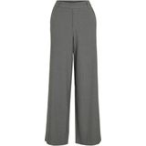 VILA - VIVarone - Broek - Grijs Gemêleerd - Wide Leg - High Waist