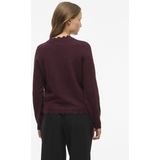 Vila - Vinikolina O-neck Knit Top - Trui - Fig/Melange - Dames