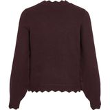 Vila - Vinikolina O-neck Knit Top - Trui - Fig/Melange - Dames