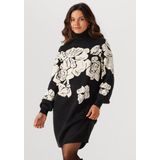 Object - Objray L/S Knit Rollneck Dress - Zwart - Dames - Gebreide Rolkraag Jurk