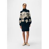 Object - Objray L/S Knit Rollneck Dress - Zwart - Dames - Gebreide Rolkraag Jurk